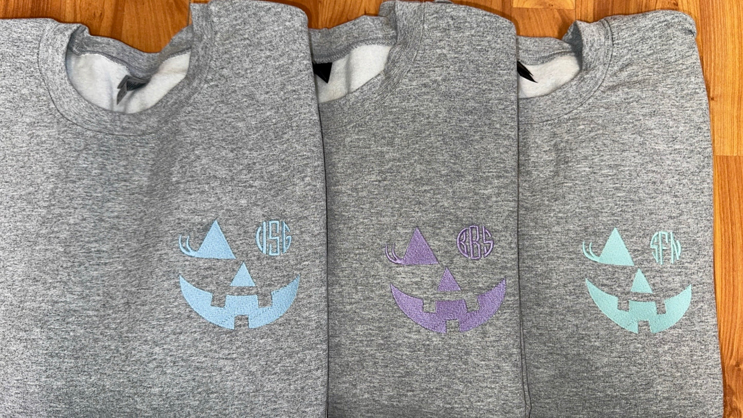 Jack-O-Lantern Monogram Sweatshirt