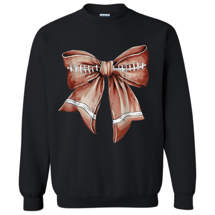 Football Coquette Bow Sweatshirt