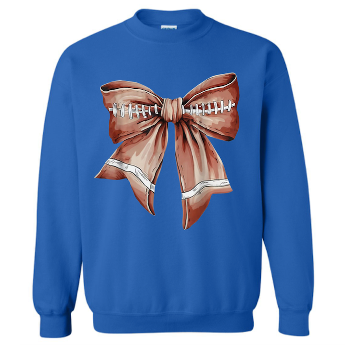 Football Coquette Bow Sweatshirt