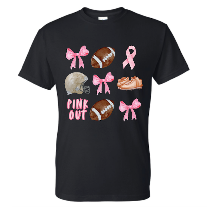 Pink Out Football Short Sleeve