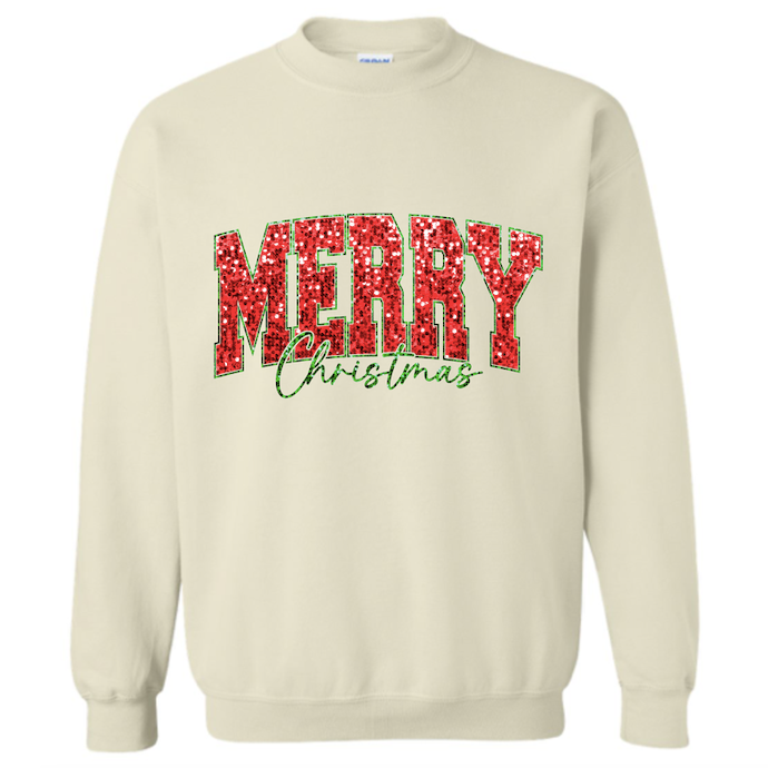 Red Merry Sweatshirt