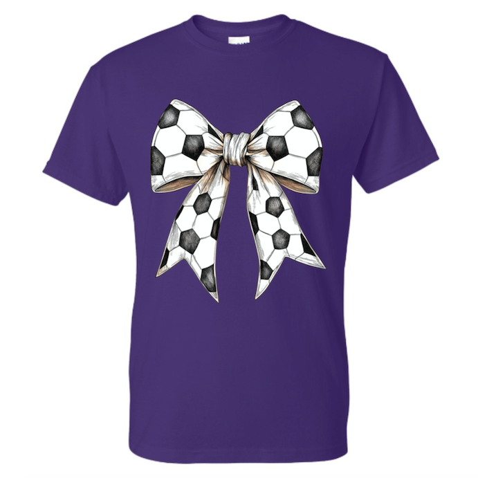 Soccer Coquette Bow Short Sleeve
