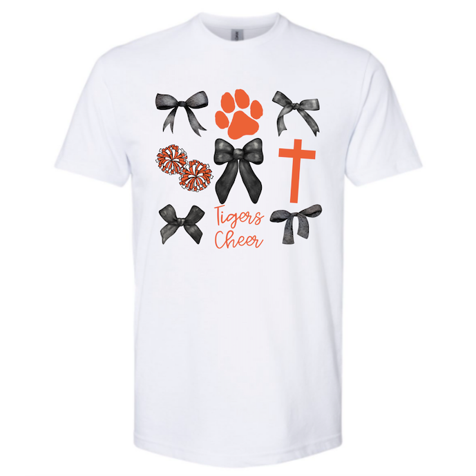 Tigers Cheer Coquette Short Sleeve