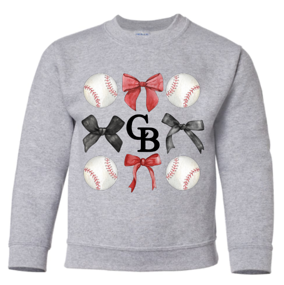 Colts Baseball Coquette Youth Sweatshirt