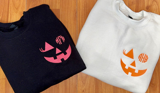 Jack-O-Lantern Monogram Sweatshirt