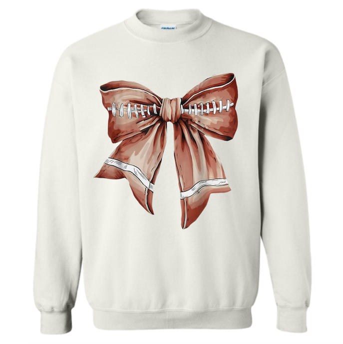 Football Coquette Bow Sweatshirt