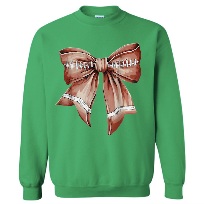 Football Coquette Bow Sweatshirt