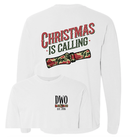 Christmas Is Calling Youth Long Sleeve Shirt