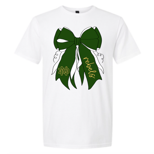 ND Rebels Bow Short Sleeve
