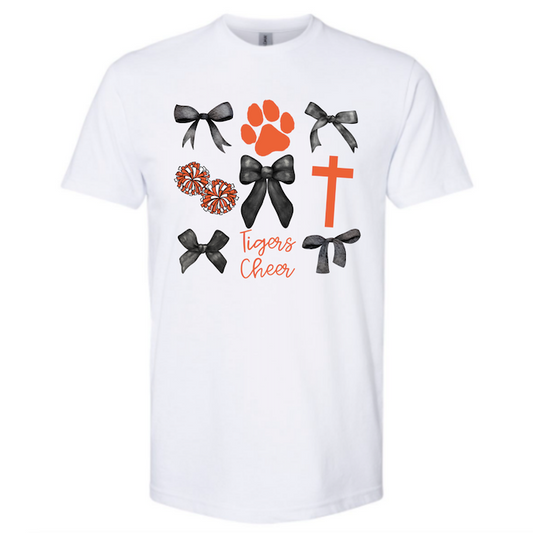 Tigers Cheer Coquette Short Sleeve