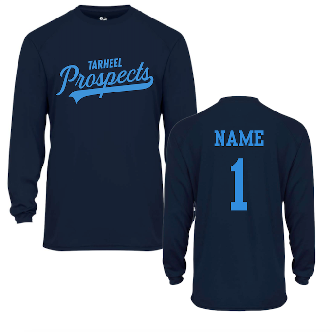 Tarheel Prospects Long Sleeve Performance Shirt