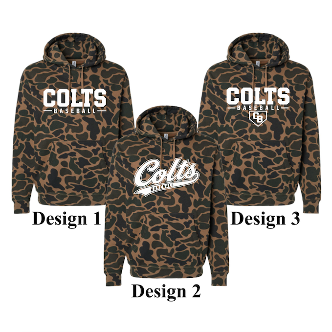Colts Baseball Camo Hoodie