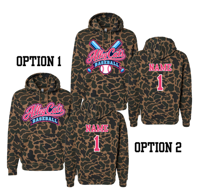 Alley Cats Camo Hoodie